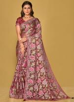 Soft Organza Multi Colour Wedding Wear Printed Saree